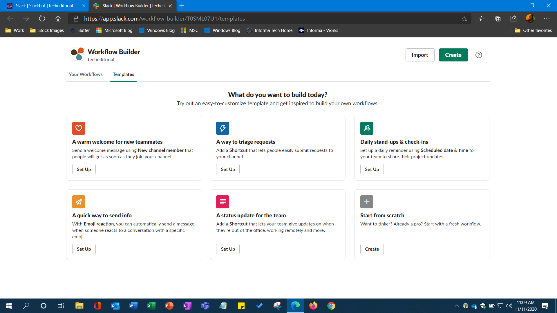 Workflow Builder Interface