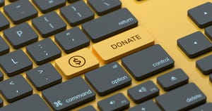 donate button keyboard for donating computers
