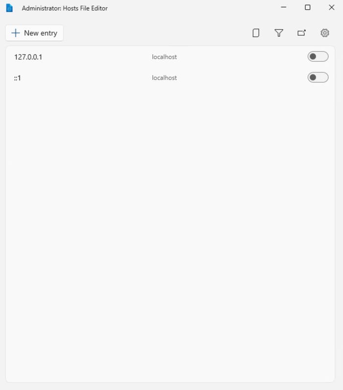 Demonstration of the Hosts File Editor used to edit the hosts file Demonstration of the Hosts File Editor used to edit the hosts file