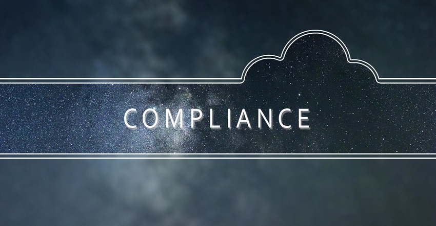 "Compliance" written in a cloud