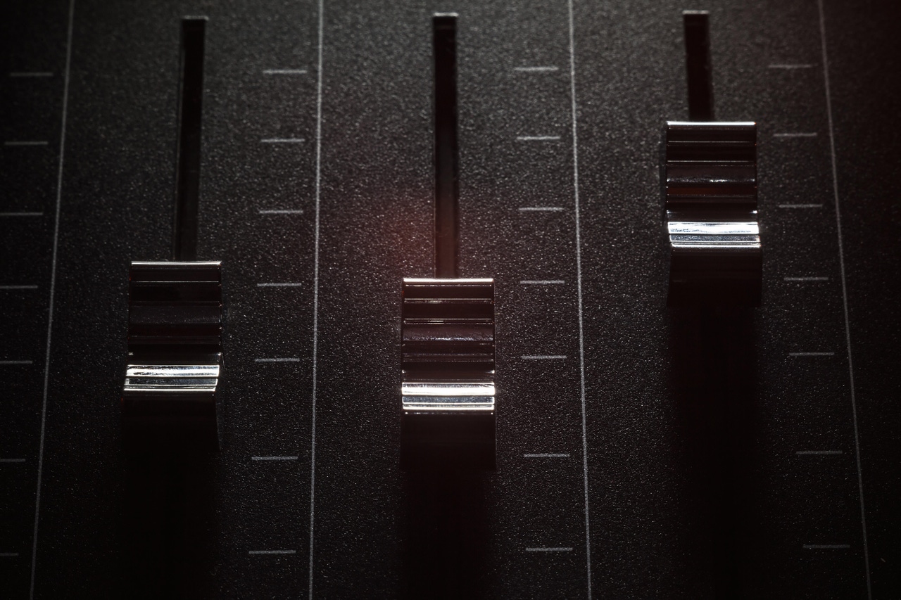metal sliders adjusted at different points along bars metal sliders adjusted at different points along bars
