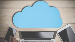 cloud cutout with mobile devices