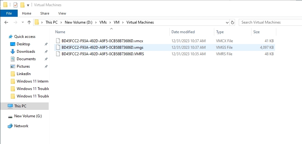 Showing that the exported copy still exists