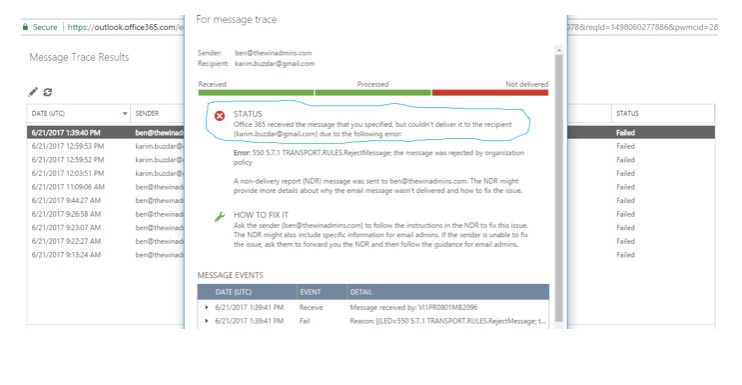 How to Track Email Messages with Message Trace in Exchange Online Office 365