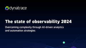 cover to Dynatrace's The state of observability 2024 report