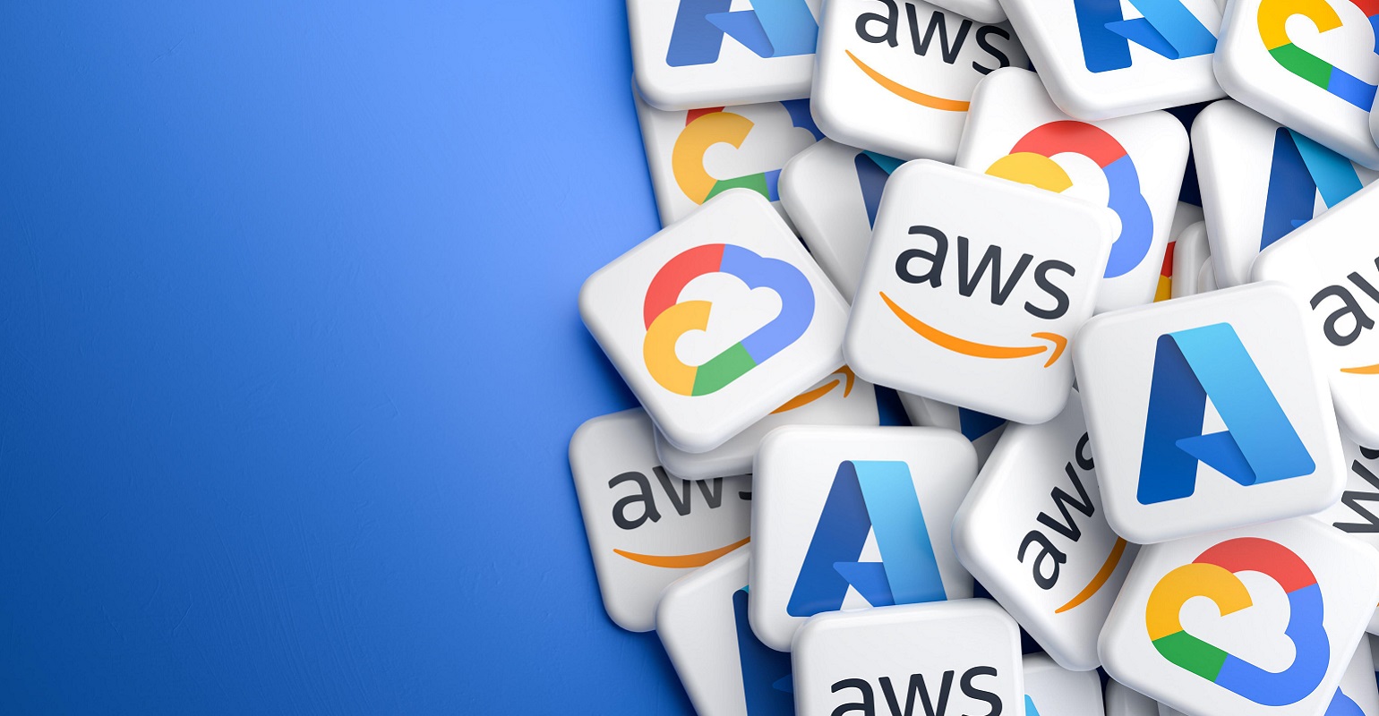 logos of the Big 3 cloud providers on tiles
