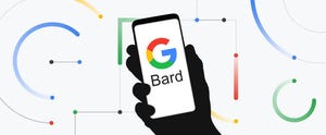 Google Bard logo on a smartphone Google Bard logo on a smartphone