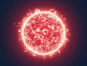 illustration of the sun and nuclear fusion