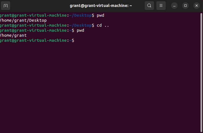 The cd .. command is used in a Linux terminal The cd .. command is used in a Linux terminal