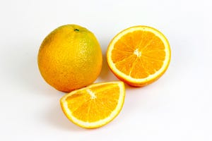 orange fruit split into segments