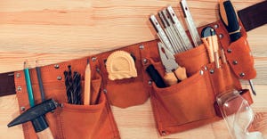 tool belt filled with tools tool belt filled with tools