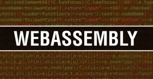 "WebAssembly" written on top of code