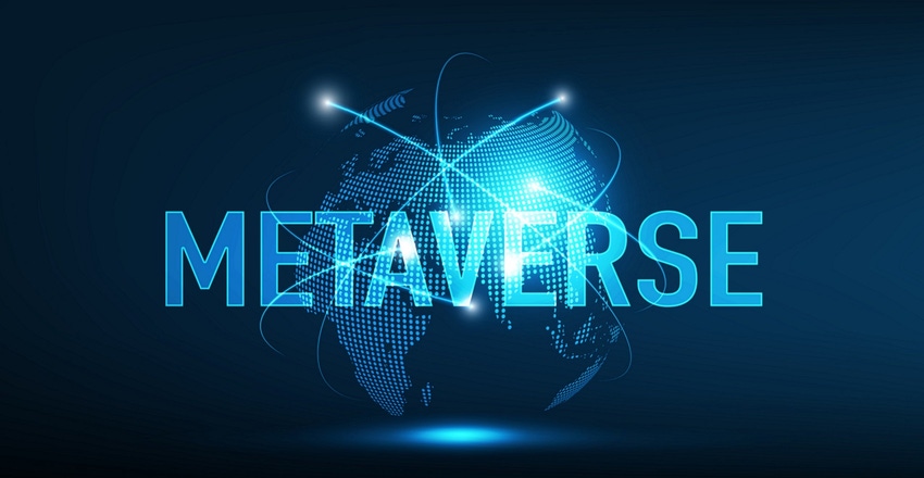 The word METAVERSE on top of the world