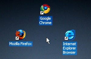 Web browser icons