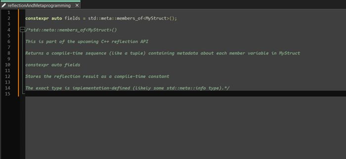 The use of reflection and metaprogramming The use of reflection and metaprogramming