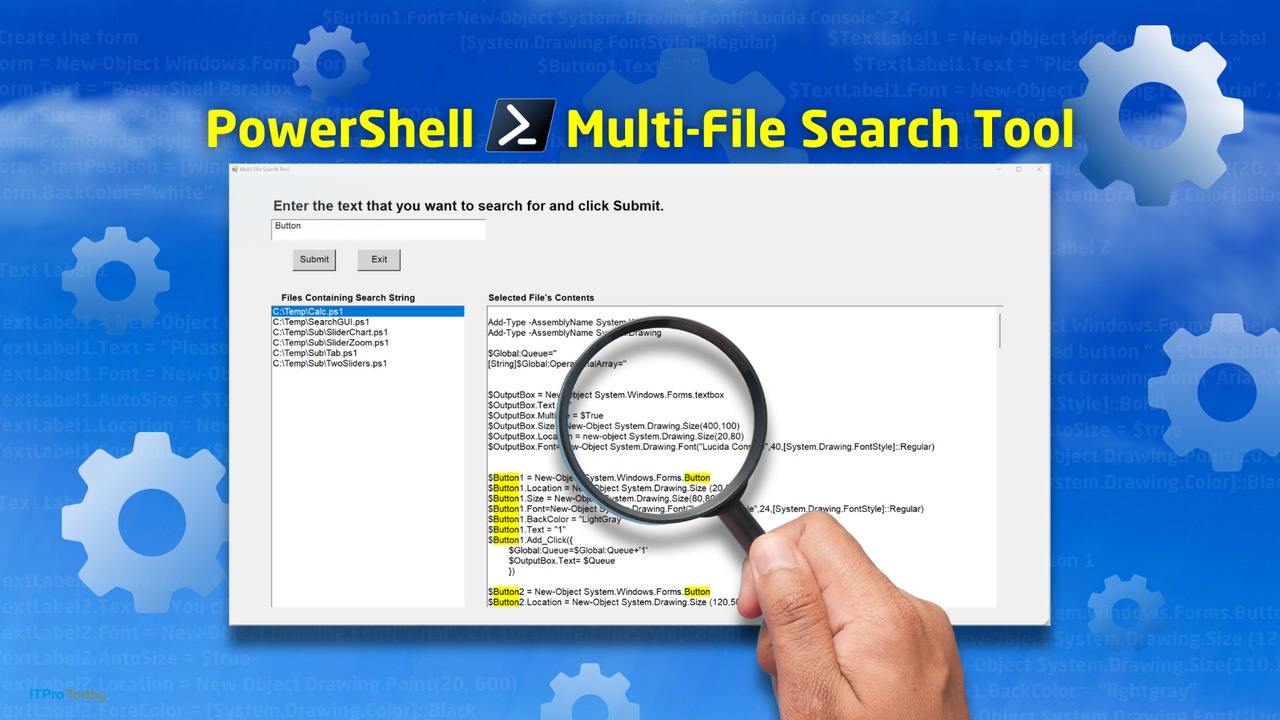 How I Built a PowerShell Multi-File Search Tool (With Source Code)
