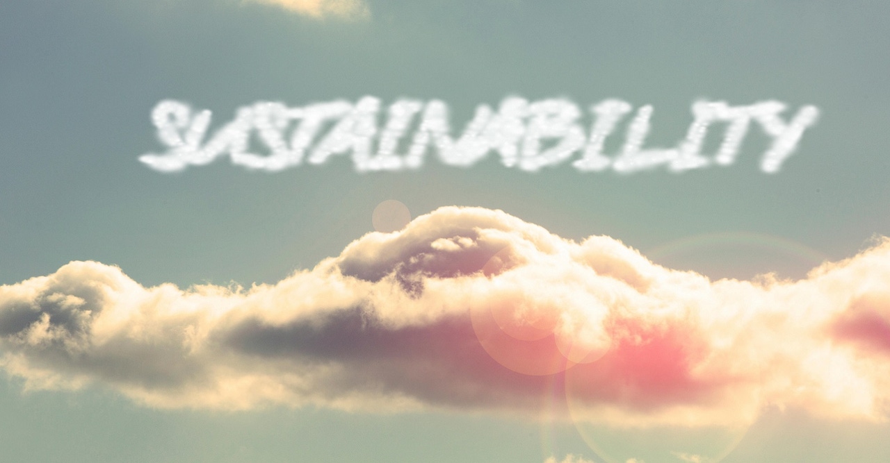sustainability written in clouds sustainability written in clouds