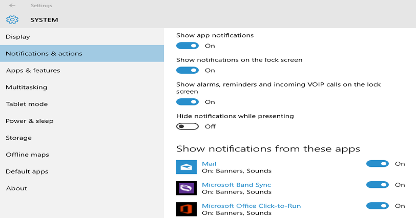 How to manage notifications in Windows 10