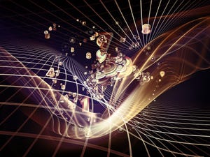 abstract composition of fractal elements, grids, and symbols abstract composition of fractal elements, grids, and symbols