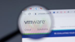 magnifying glass hovering over VMware logo magnifying glass hovering over VMware logo