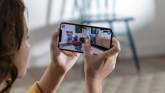 Person holding iPhone