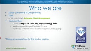 Get Started with Configuration Manager and PowerShell