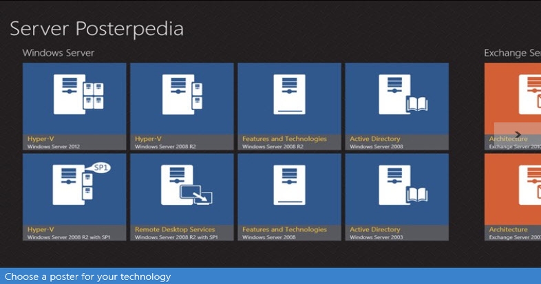 An app for that: Microsoft Server Posters