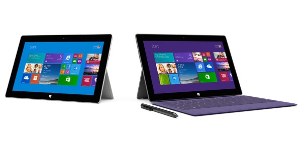 Surface 2 and Surface Pro 2
