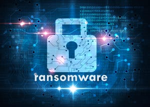 ransomware padlock concept