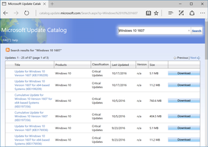 ActiveX Requirement Removed, Edge Users Can Now Access the Microsoft Update Catalog