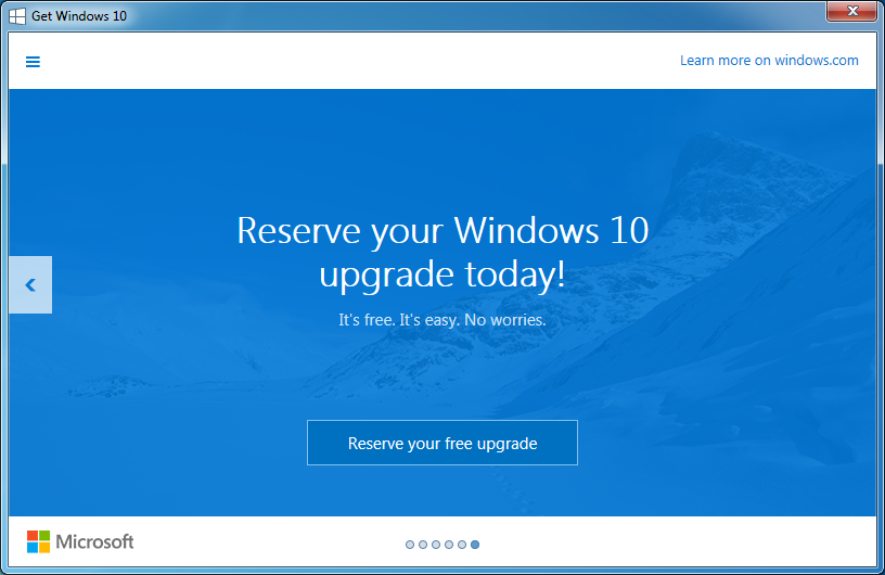 Gallery: Windows 10 Upgrade Notice on Windows 7