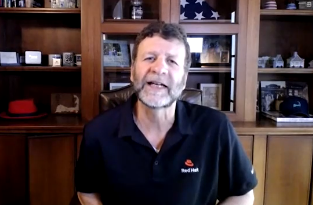 Red Hat CEO Paul Cormier at digital Red Hat Summit