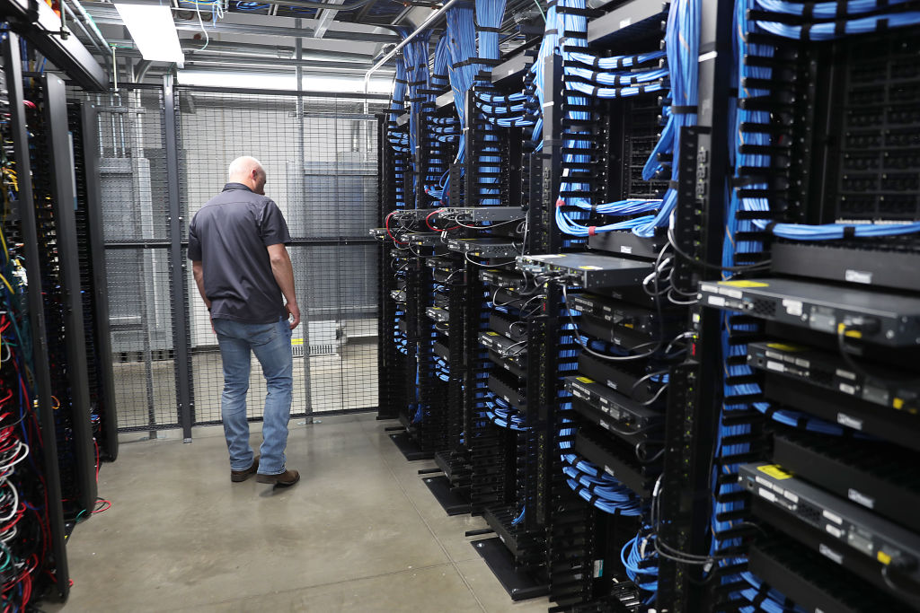 Inside a LightEdge Solutions data center in Altoona, Iowa (2019)