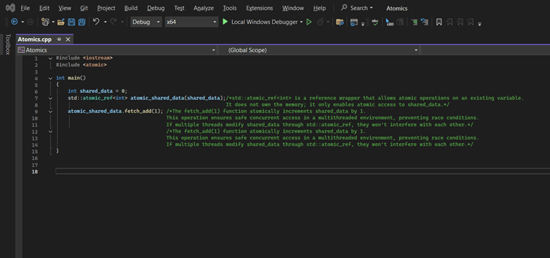 std::atomic_ref in action std::atomic_ref in action