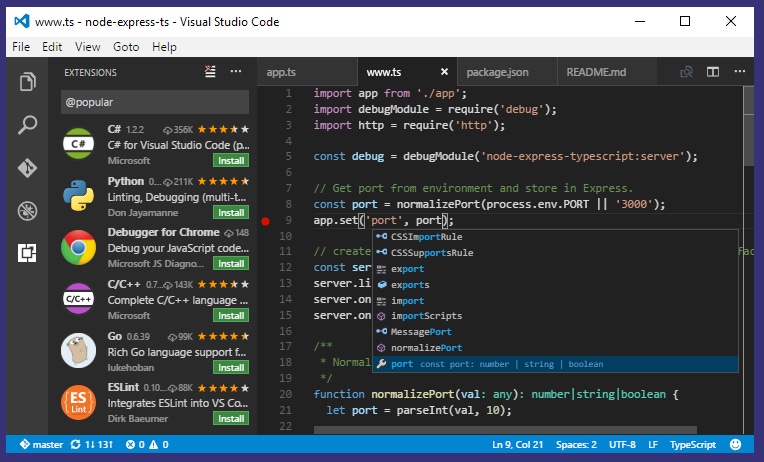Visual Studio Code Version 1.7 Released with October Updates