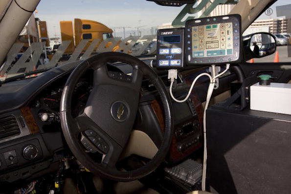 Dashboard of Chevy truck