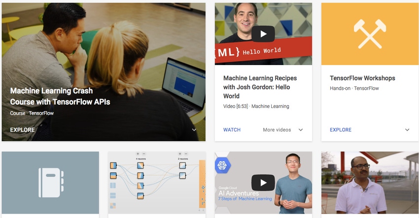 Learn with Google AI applications
