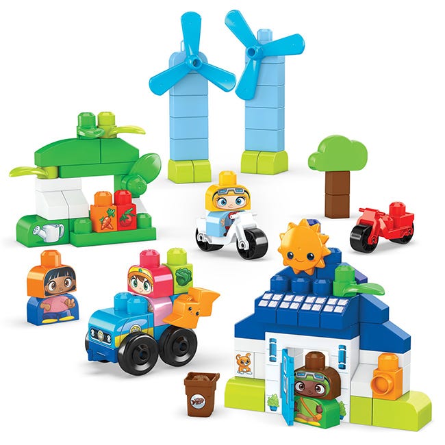 Mattel's Mega Bloks toys made using bio