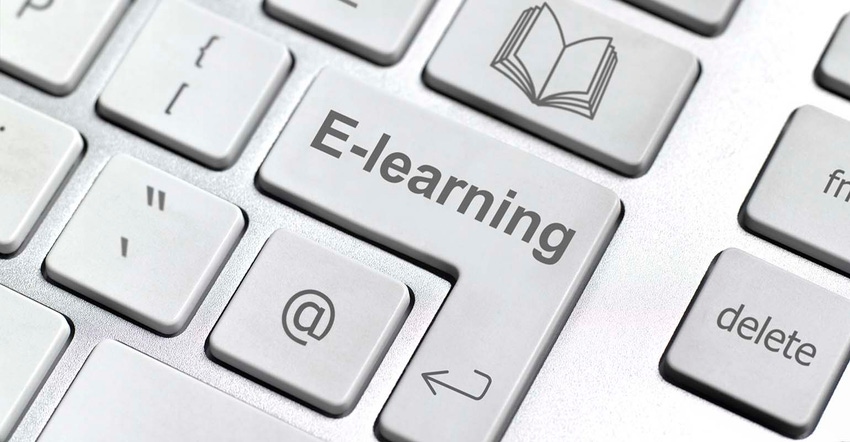 e-learning key on laptop keyboard