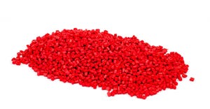 red plastic resin