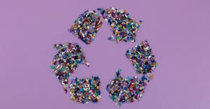 plastic resins form chasing arrows recycling symbol