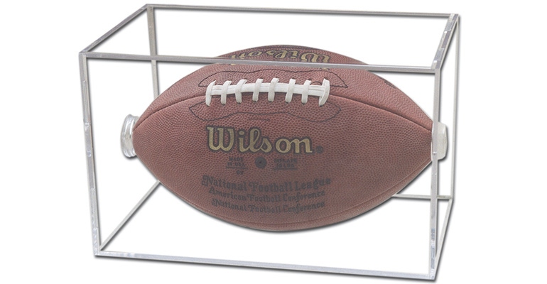 football in protective case