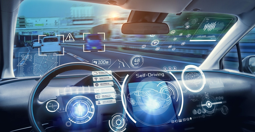 self-driving car dashboard