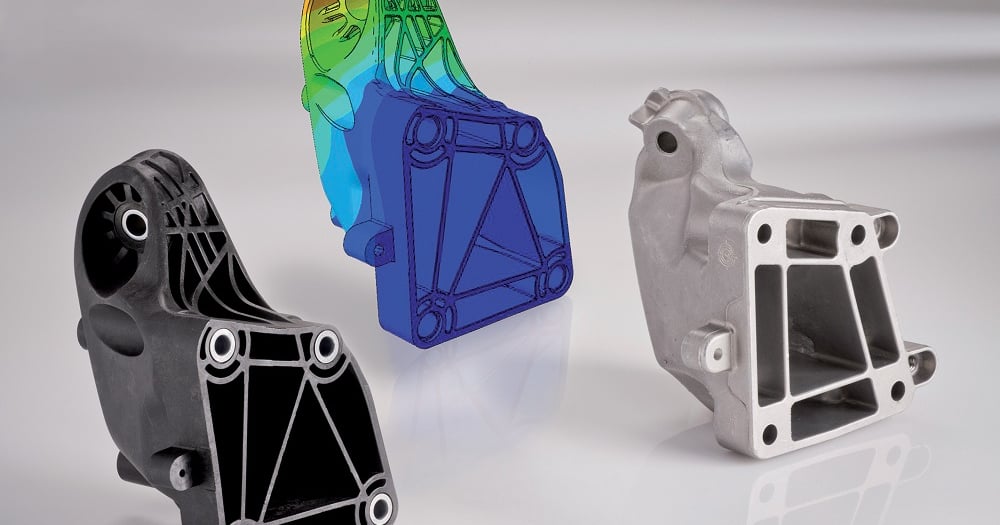 World first: Daimler opts for plastic engine support; replaces aluminu