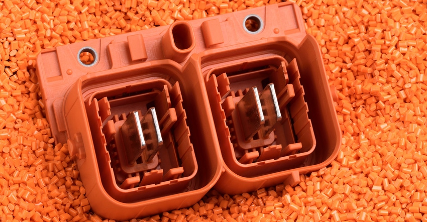 Orange colorant for EV components
