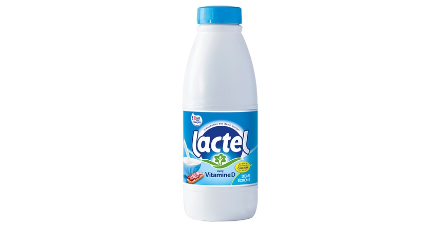 Lactel milk bottle