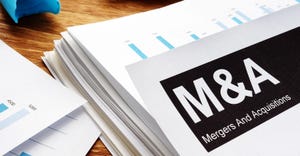 M&A folder on desk