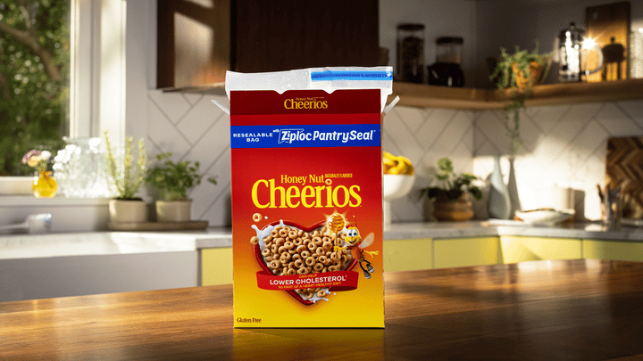 Cheerios Introduces Resealable Zipper Liners in Cereal Packaging