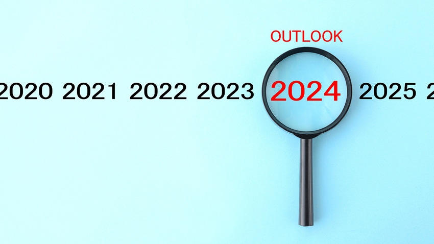 magnifying glass over 2024
