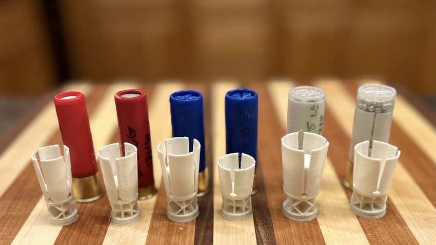 3D-printed biodegradable shotgun wads